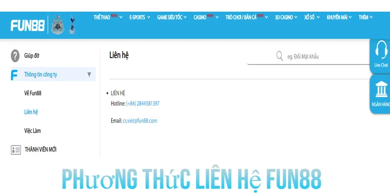 Liên hệ Support Fun88 - Tìm Hiểu Về Dịch Vụ Hỗ Trợ Khách Hàng